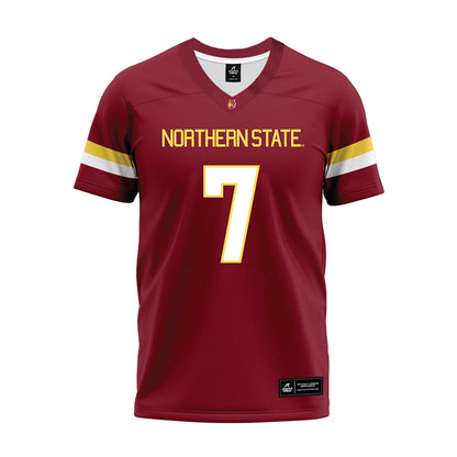 NSU - NCAA Football : Javonnee Szymanski - Maroon Premium Football Jersey-0