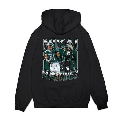 Michigan State - NCAA Football : Nikai Martinez - Collage Premium Hooded Sweatshirt-1