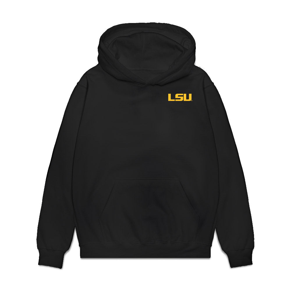 LSU - NCAA Football : Sam Leavitt - Collage Premium Hooded Sweatshirt-0
