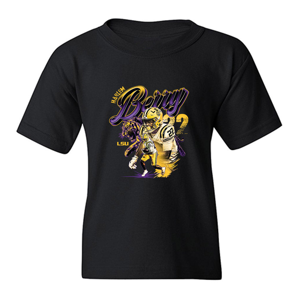 LSU - NCAA Football : Harlem Berry - Collage Youth T-Shirt-0