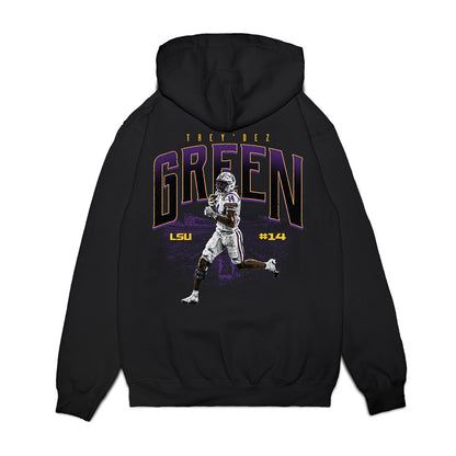 LSU - NCAA Football : Trey'Dez Green - Collage Premium Hooded Sweatshirt-1