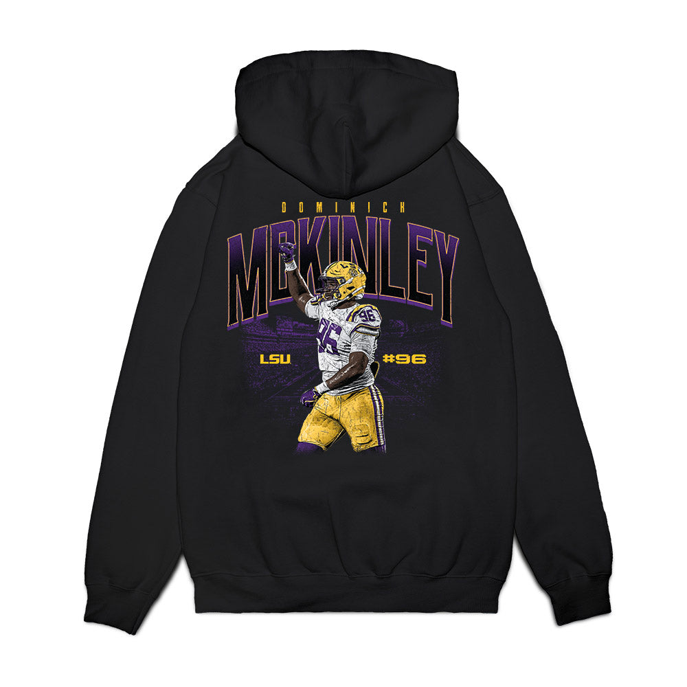 LSU - NCAA Football : Dominick McKinley - Collage Premium Hooded Sweatshirt-1