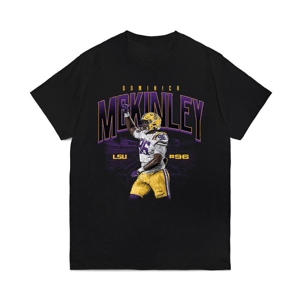 LSU - NCAA Football : Dominick McKinley - Collage Comfort Colors T-Shirt-0