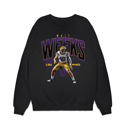 LSU - NCAA Football : Collage Premium Crewneck Sweatshirt-0