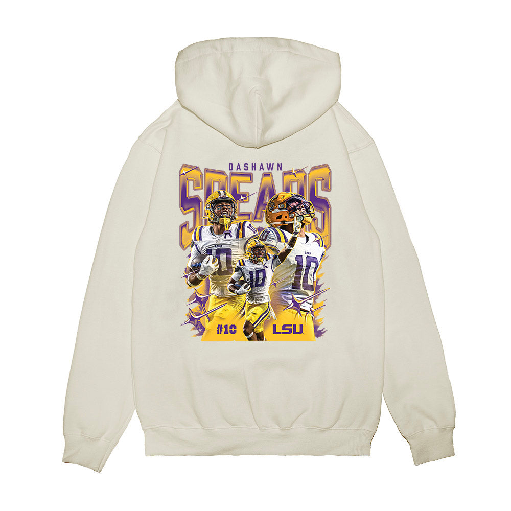 LSU - NCAA Football : Dashawn Spears - Collage Premium Hooded Sweatshirt-1