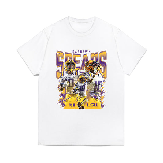 LSU - NCAA Football : Dashawn Spears - Collage Comfort Colors T-Shirt-0