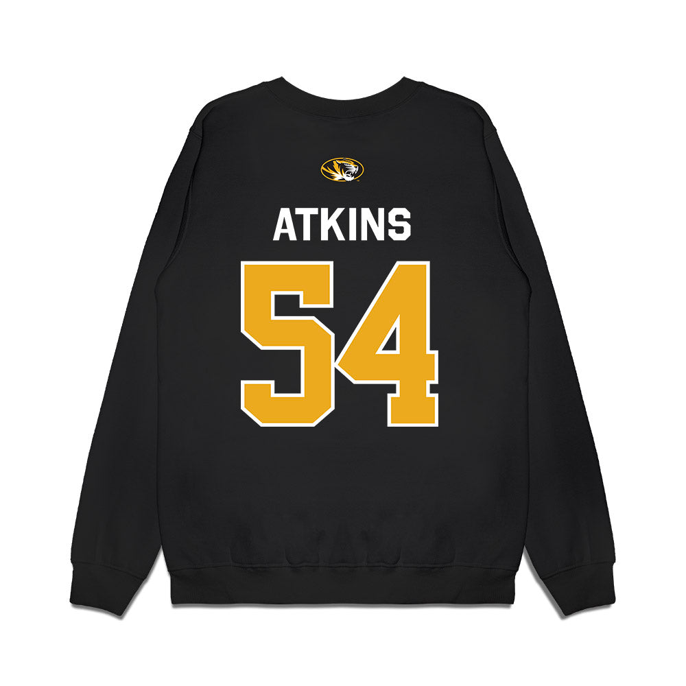 Missouri - NCAA Football : Joshua Atkins - Memorial Stadium 100 Year Anniversary Premium Crewneck Sweatshirt-1