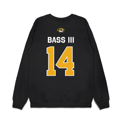 Missouri - NCAA Football : CJ Bass III - Memorial Stadium 100 Year Anniversary Premium Crewneck Sweatshirt-1