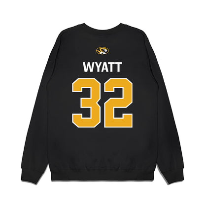 Missouri - NCAA Football : Gavin Wyatt - Memorial Stadium 100 Year Anniversary Premium Crewneck Sweatshirt-1