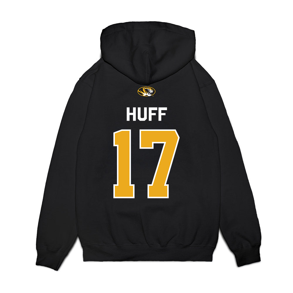 Missouri - NCAA Football : Brian Huff - Memorial Stadium 100 Year Anniversary Premium Hooded Sweatshirt-1