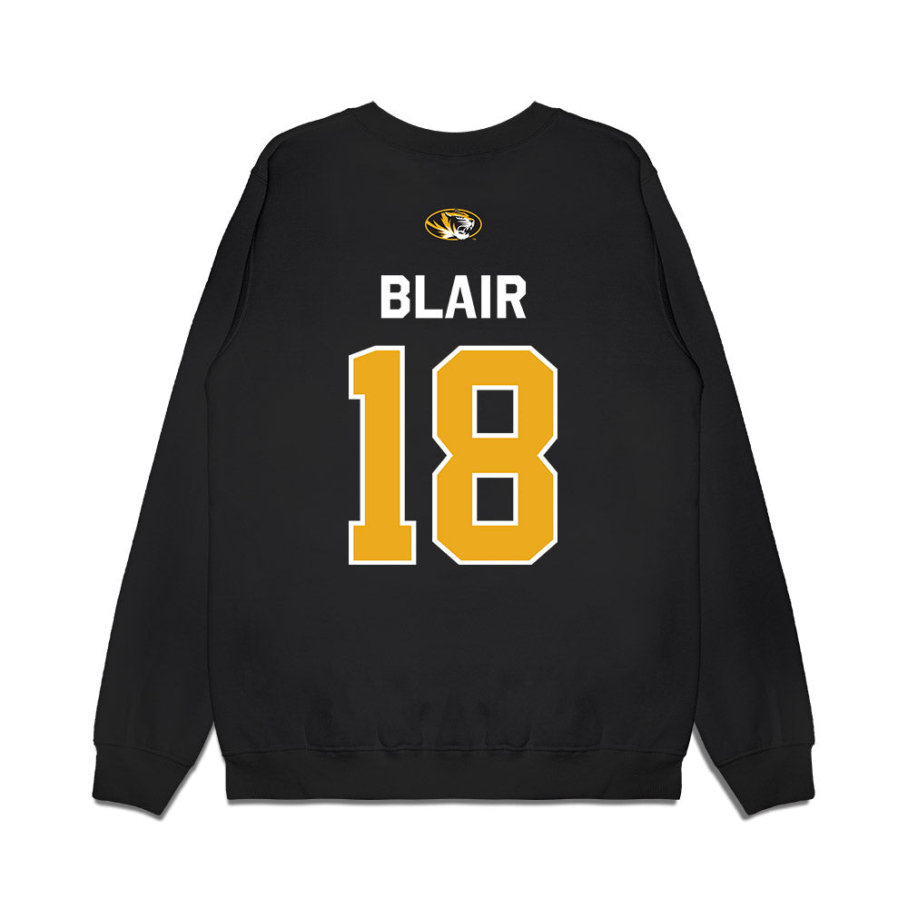 Missouri - NCAA Football : JaDon Blair - Memorial Stadium 100 Year Anniversary Premium Crewneck Sweatshirt-1