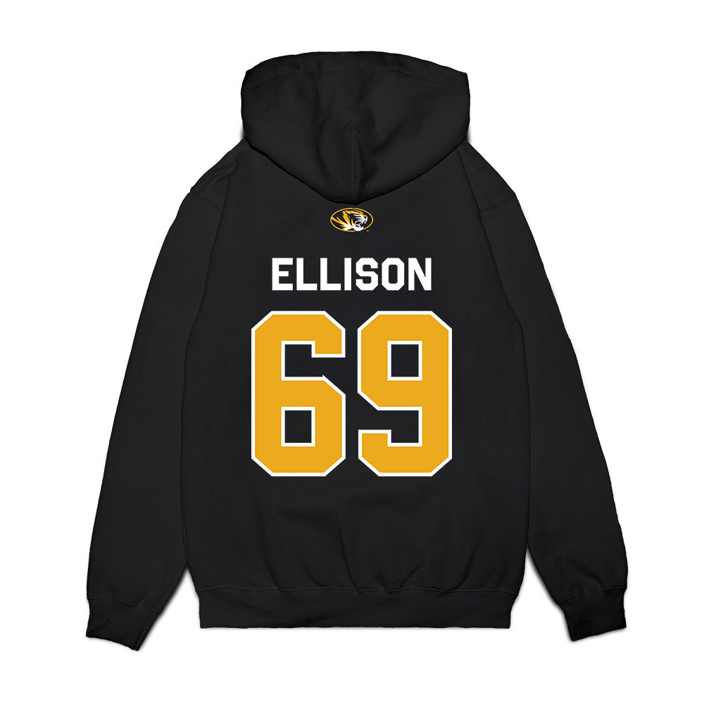 Missouri - NCAA Football : Braylon Ellison - Memorial Stadium 100 Year Anniversary Premium Hooded Sweatshirt-1