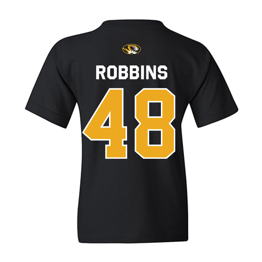 Missouri - NCAA Football : Oliver Robbins - Memorial Stadium 100 Year Anniversary Youth T-Shirt-1