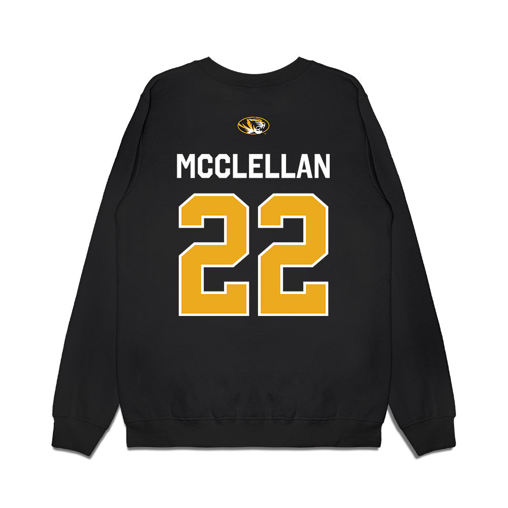 Missouri - NCAA Football : Dante McClellan - Memorial Stadium 100 Year Anniversary Premium Crewneck Sweatshirt-1