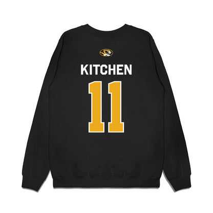 Missouri - NCAA Football : Langden Kitchen - Memorial Stadium 100 Year Anniversary Premium Crewneck Sweatshirt-1