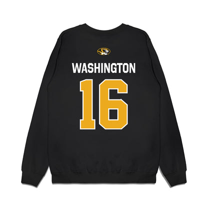 Missouri - NCAA Football : Bobby Washington - Memorial Stadium 100 Year Anniversary Premium Crewneck Sweatshirt-1