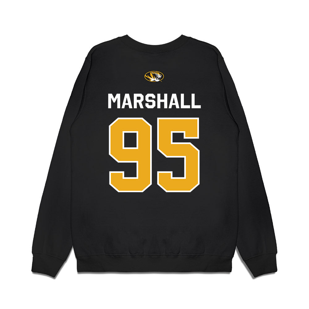 Missouri - NCAA Football : Jalen Marshall - Memorial Stadium 100 Year Anniversary Premium Crewneck Sweatshirt-1