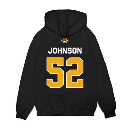 Missouri - NCAA Football : Demarcus Johnson - Memorial Stadium 100 Year Anniversary Premium Hooded Sweatshirt-1