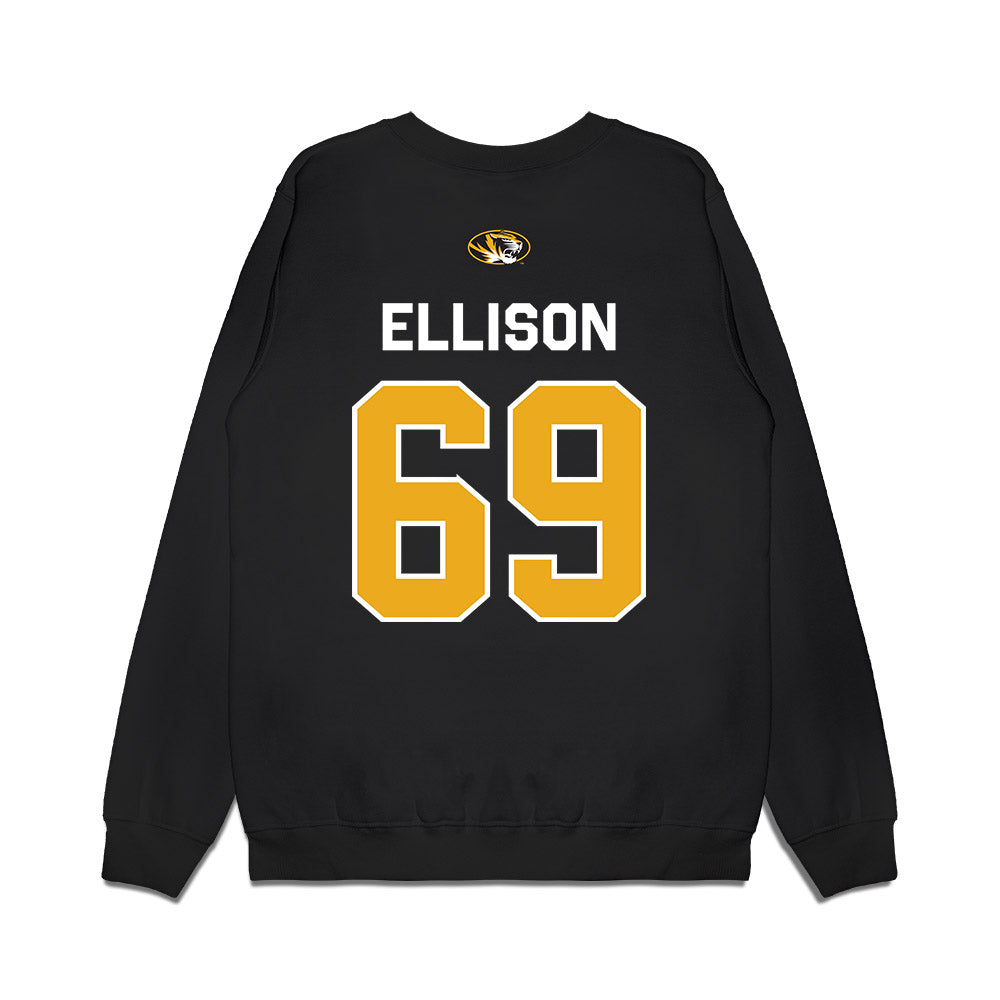 Missouri - NCAA Football : Braylon Ellison - Memorial Stadium 100 Year Anniversary Premium Crewneck Sweatshirt-1