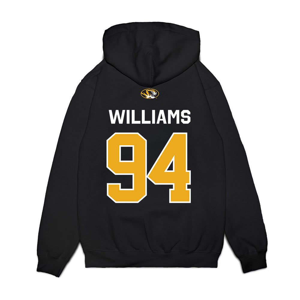 Missouri - NCAA Football : Sam Williams - Memorial Stadium 100 Year Anniversary Premium Hooded Sweatshirt-1