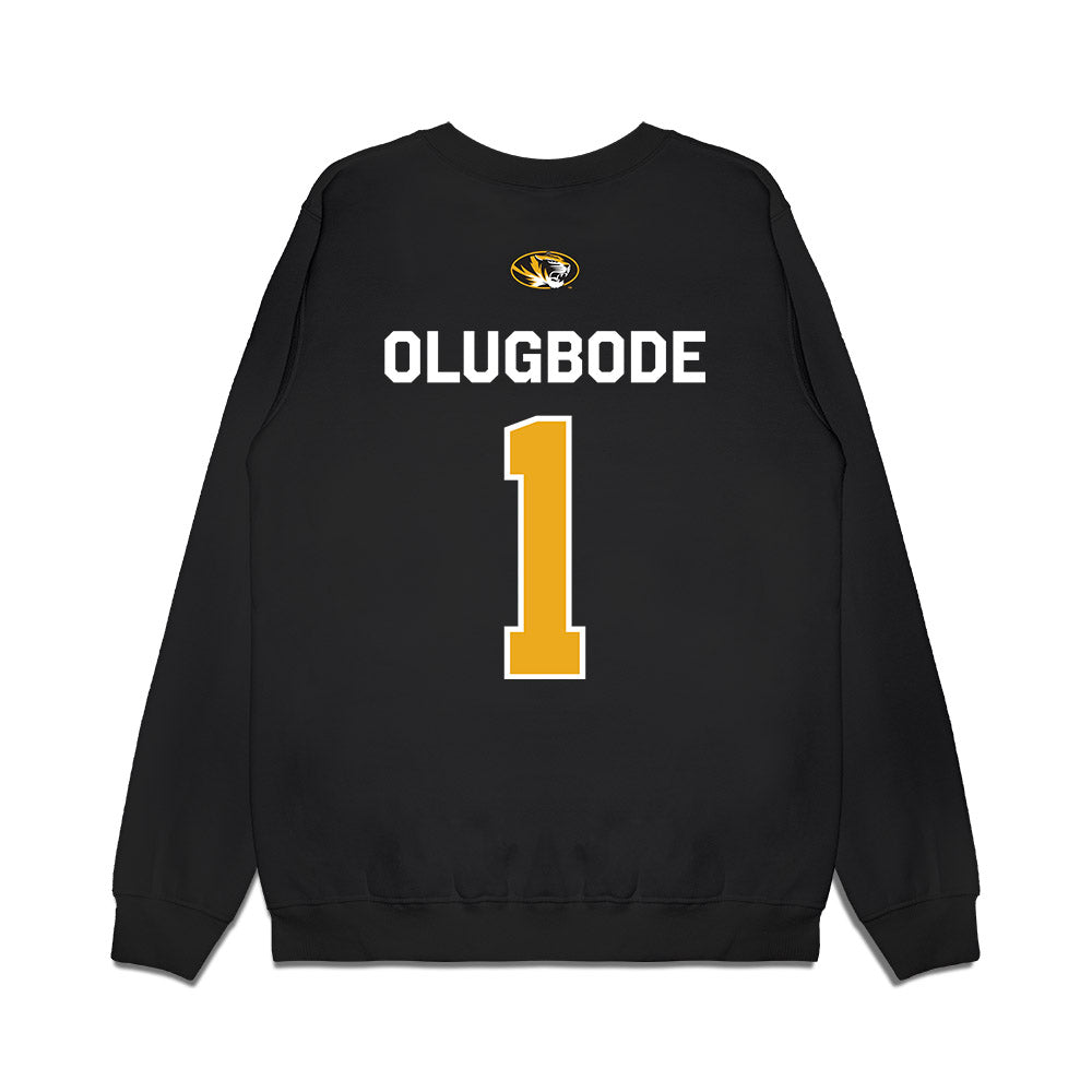 Missouri - NCAA Football : Donovan Olugbode - Memorial Stadium 100 Year Anniversary Premium Crewneck Sweatshirt-1