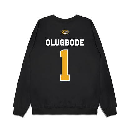 Missouri - NCAA Football : Donovan Olugbode - Memorial Stadium 100 Year Anniversary Premium Crewneck Sweatshirt-1