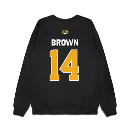 Missouri - NCAA Football : Brett Brown - Memorial Stadium 100 Year Anniversary Premium Crewneck Sweatshirt-1