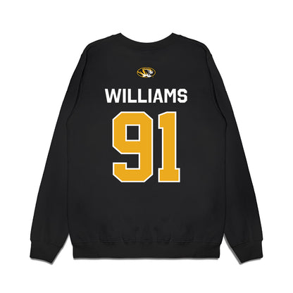 Missouri - NCAA Football : Elias Williams - Memorial Stadium 100 Year Anniversary Premium Crewneck Sweatshirt-1