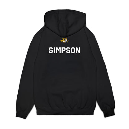 Missouri - NCAA Football : Donta Simpson - Memorial Stadium 100 Year Anniversary Premium Hooded Sweatshirt-1