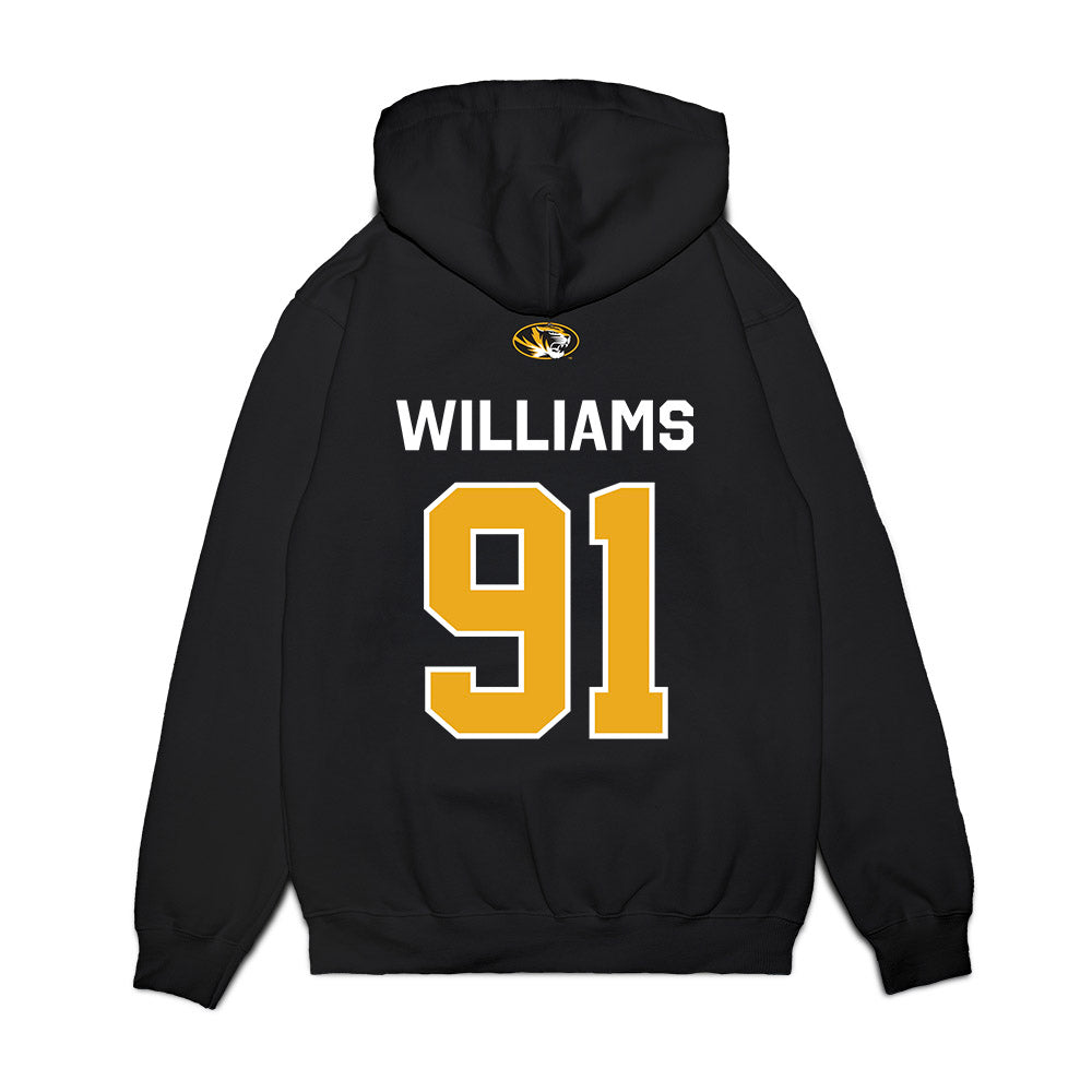 Missouri - NCAA Football : Elias Williams - Memorial Stadium 100 Year Anniversary Premium Hooded Sweatshirt-1