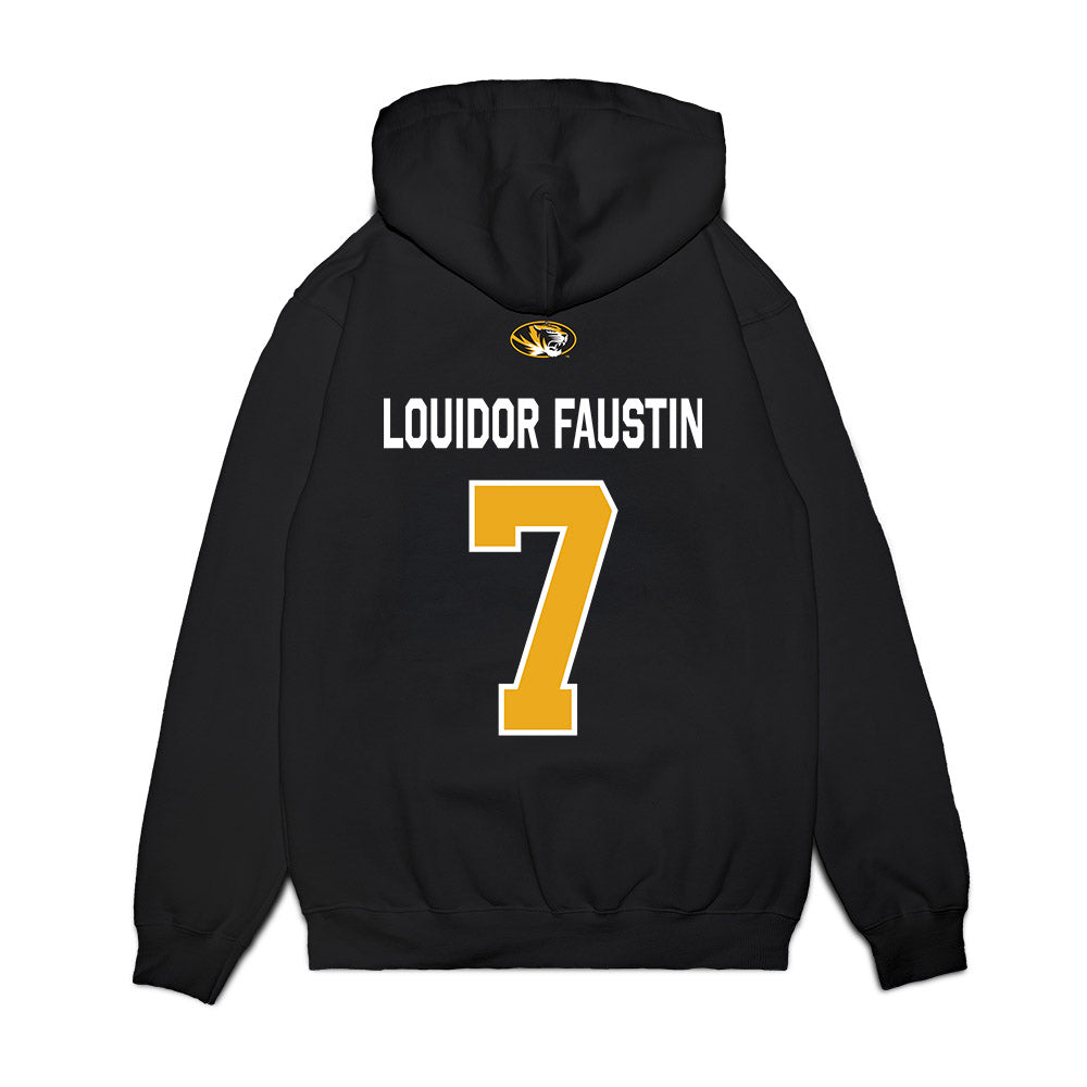 Missouri - NCAA Football : Kensley Louidor Faustin - Memorial Stadium 100 Year Anniversary Premium Hooded Sweatshirt-1