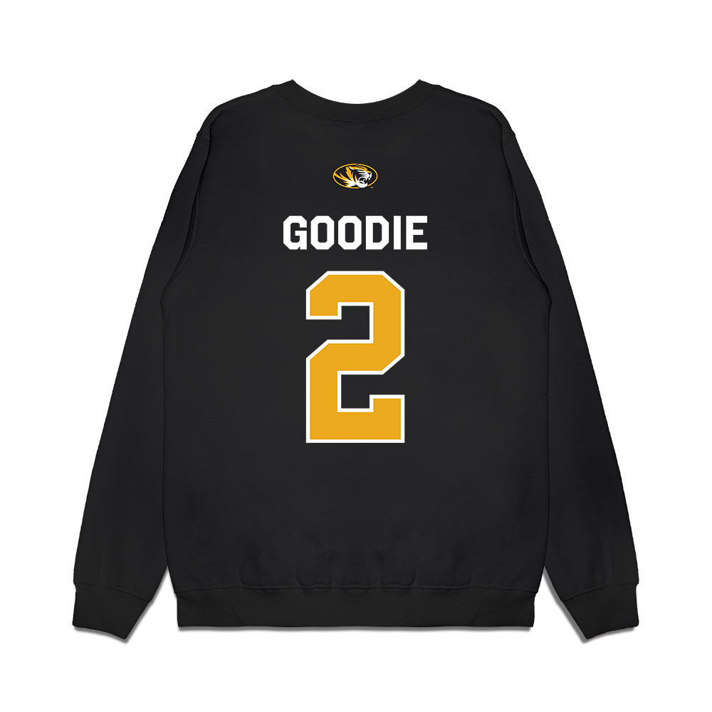 Missouri - NCAA Football : Caleb Goodie - Memorial Stadium 100 Year Anniversary Premium Crewneck Sweatshirt-1