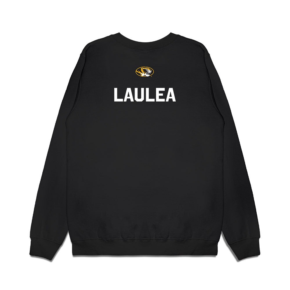Missouri - NCAA Football : Sione Laulea - Memorial Stadium 100 Year Anniversary Premium Crewneck Sweatshirt-1