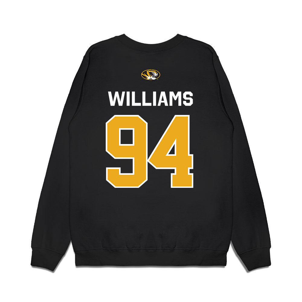 Missouri - NCAA Football : Samuel Williams - Memorial Stadium 100 Year Anniversary Premium Crewneck Sweatshirt-1