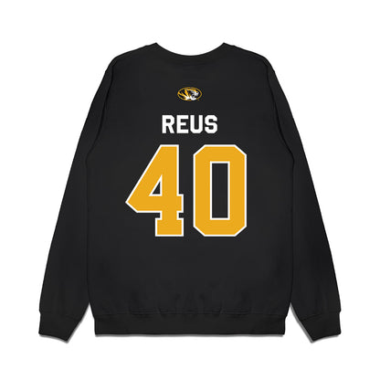 Missouri - NCAA Football : Brunno Reus - Memorial Stadium 100 Year Anniversary Premium Crewneck Sweatshirt-1