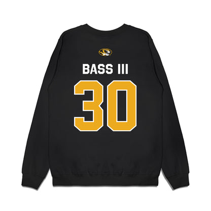 Missouri - NCAA Football : CJ Bass III - Memorial Stadium 100 Year Anniversary Premium Crewneck Sweatshirt-1