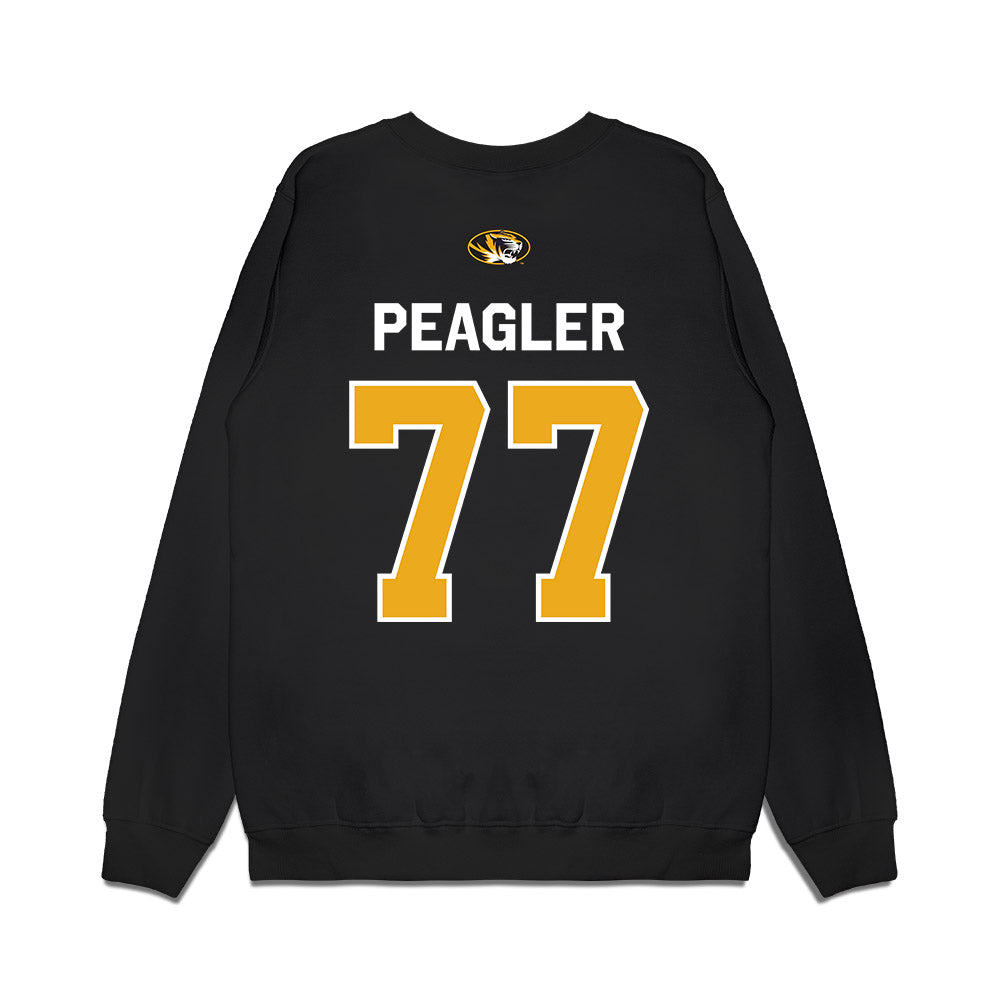 Missouri - NCAA Football : Curtis Peagler - Memorial Stadium 100 Year Anniversary Premium Crewneck Sweatshirt-1