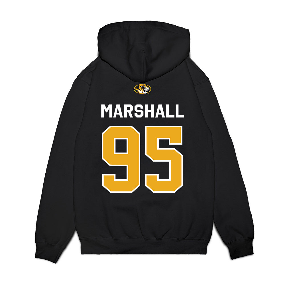 Missouri - NCAA Football : Jalen Marshall - Memorial Stadium 100 Year Anniversary Premium Hooded Sweatshirt-1