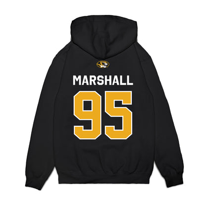 Missouri - NCAA Football : Jalen Marshall - Memorial Stadium 100 Year Anniversary Premium Hooded Sweatshirt-1