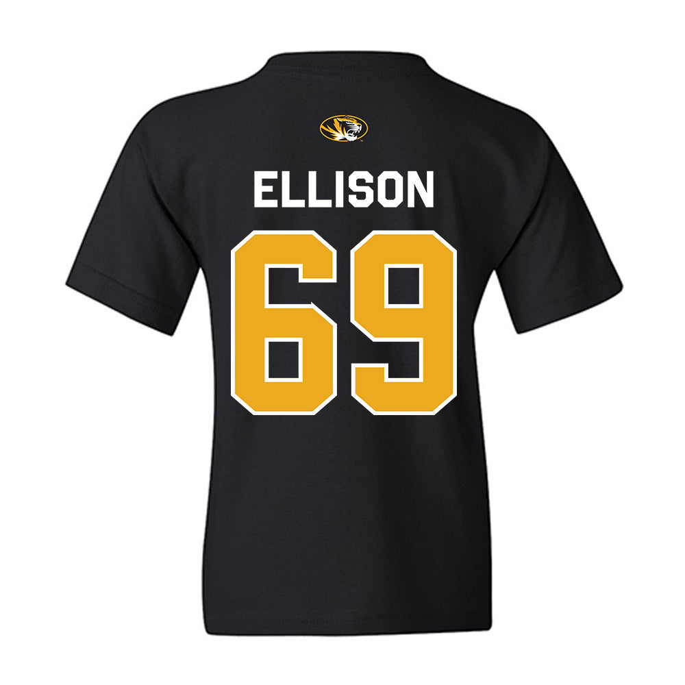 Missouri - NCAA Football : Braylon Ellison - Memorial Stadium 100 Year Anniversary Youth T-Shirt-1