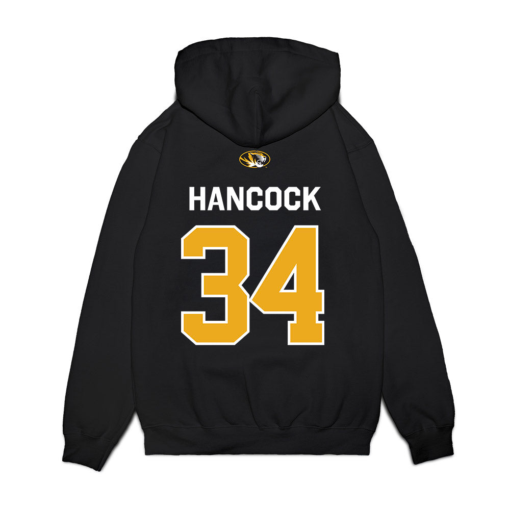 Missouri - NCAA Football : Jackson Hancock - Memorial Stadium 100 Year Anniversary Premium Hooded Sweatshirt-1