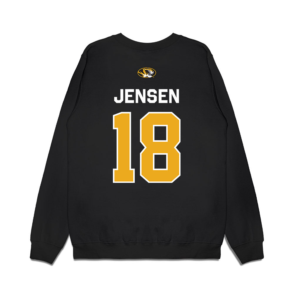 Missouri - NCAA Football : Isaac Jensen - Memorial Stadium 100 Year Anniversary Premium Crewneck Sweatshirt-1