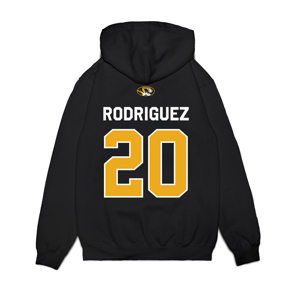Missouri - NCAA Football : Nicholas Rodriguez - Memorial Stadium 100 Year Anniversary Premium Hooded Sweatshirt-1