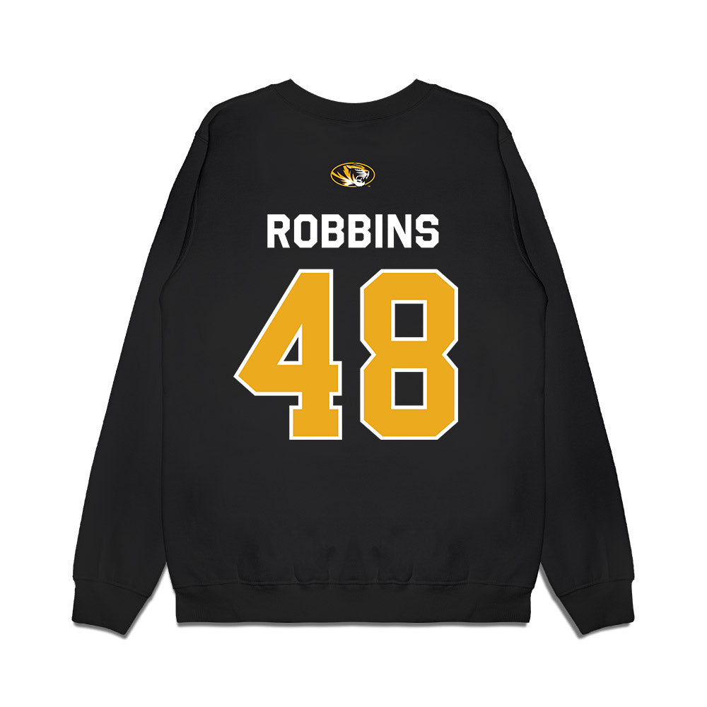 Missouri - NCAA Football : Oliver Robbins - Memorial Stadium 100 Year Anniversary Premium Crewneck Sweatshirt-1