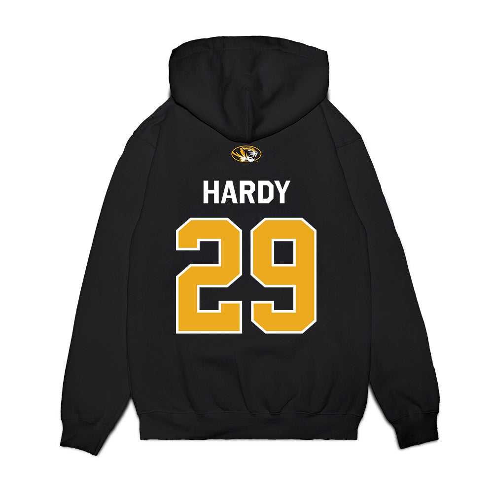 Missouri - NCAA Football : Ahmad Hardy - Memorial Stadium 100 Year Anniversary Premium Hooded Sweatshirt-1