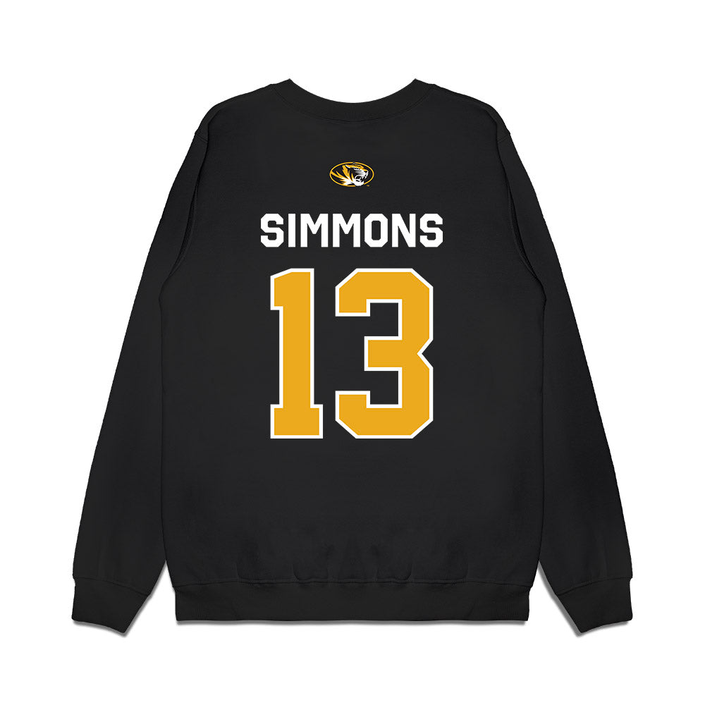 Missouri - NCAA Football : Austin Simmons - Memorial Stadium 100 Year Anniversary Premium Crewneck Sweatshirt-1