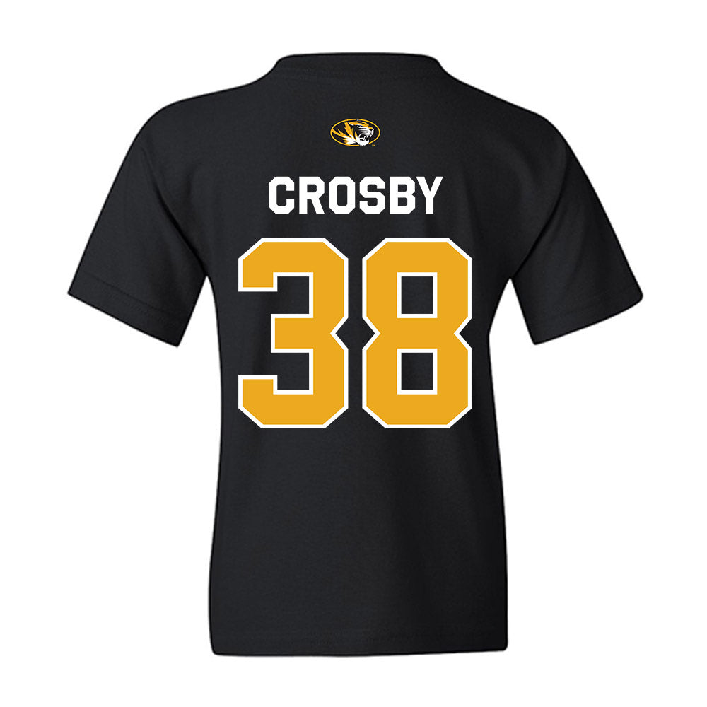 Missouri - NCAA Football : Henry Crosby - Memorial Stadium 100 Year Anniversary Youth T-Shirt-1