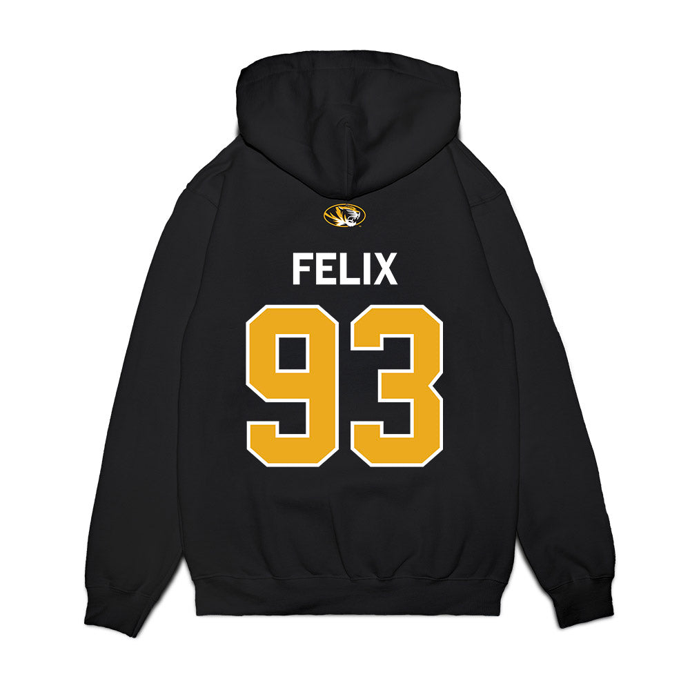 Missouri - NCAA Football : Jocques Felix - Memorial Stadium 100 Year Anniversary Premium Hooded Sweatshirt-1