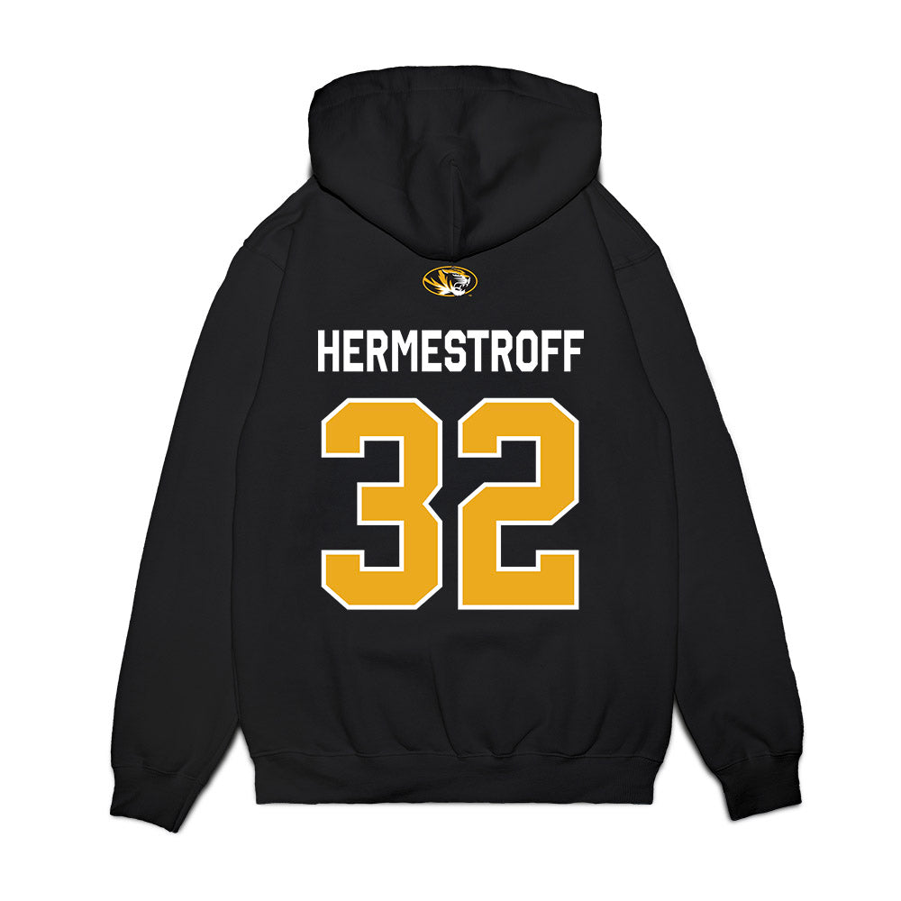 Missouri - NCAA Football : Maddux Hermestroff - Memorial Stadium 100 Year Anniversary Premium Hooded Sweatshirt-1