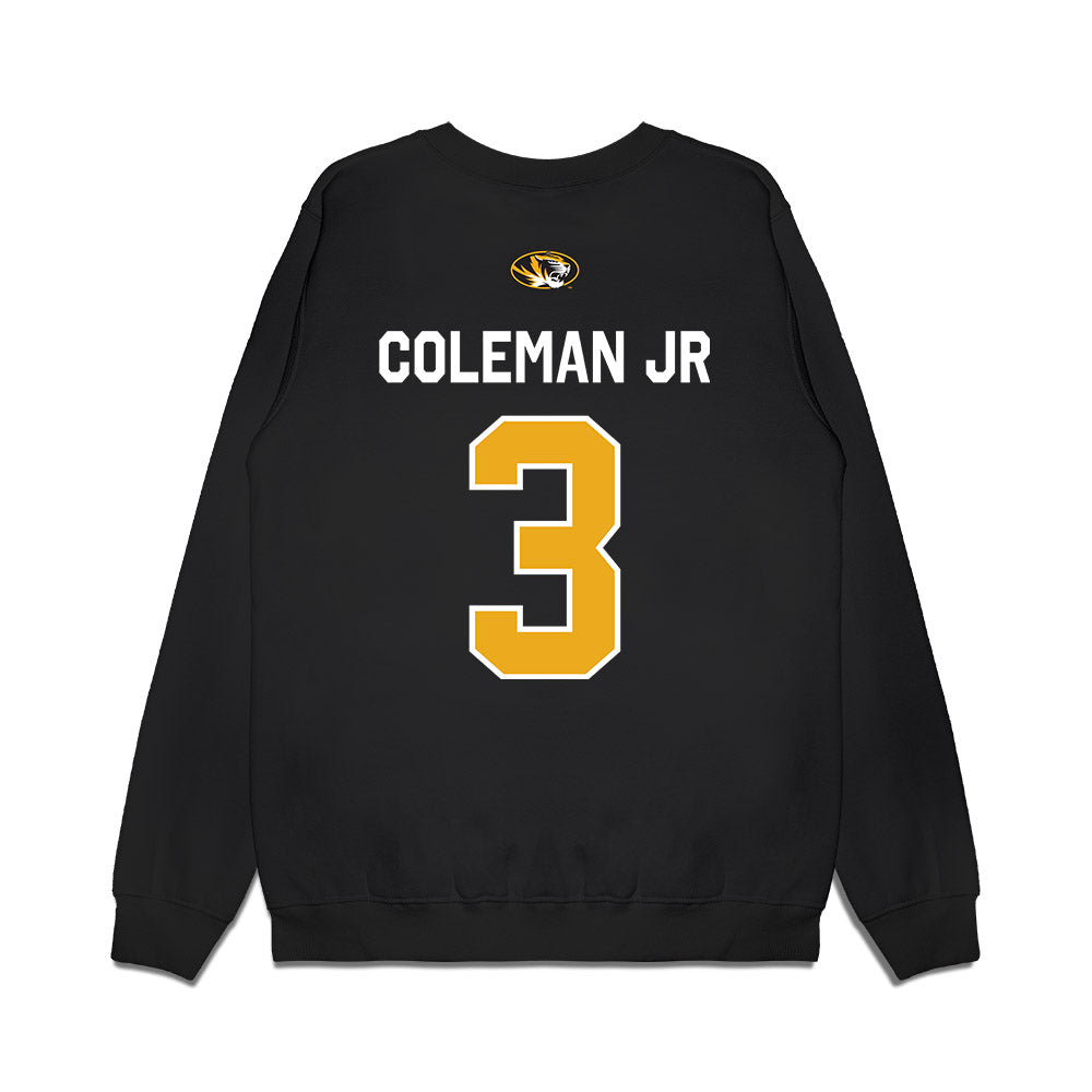 Missouri - NCAA Football : Kevin Coleman Jr - Memorial Stadium 100 Year Anniversary Premium Crewneck Sweatshirt-1